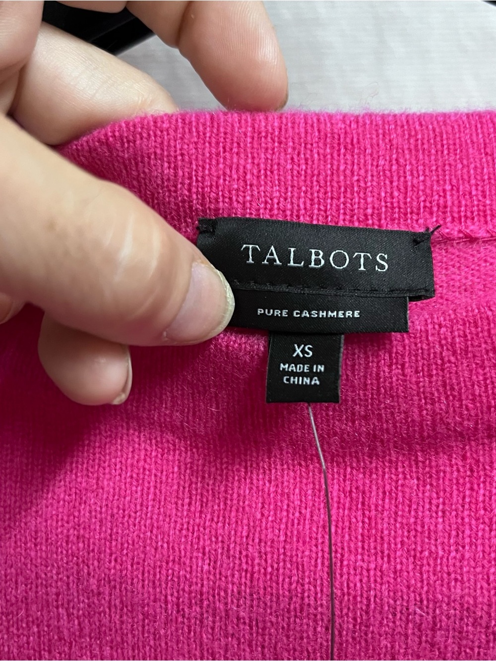 NWT Talbots Sweater Pure Cashmere Pink Soft Luxury 3/4 Sleeve XS Classic - Picture 5 of 8